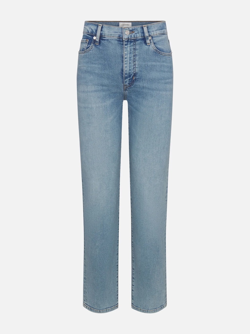 Frame Denim Le Sleek Straight Jeans in light blue wash